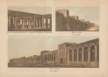Ancient Roman Aqueducts and City Walls