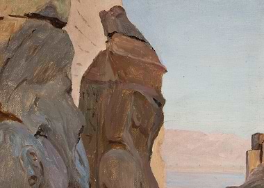 Rocky Landscape with Distant Hills