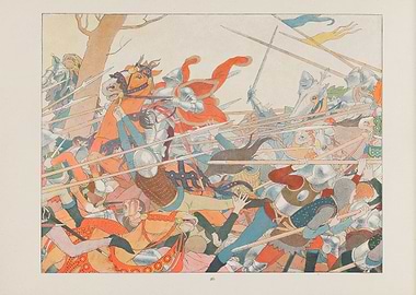 Medieval Battle Scene