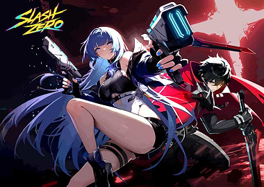 Slash Zero Anime Characters with Weapons