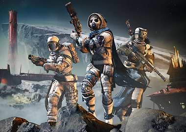 Guardians on a Lunar Landscape