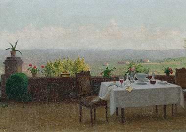 Terrace Dining with a Scenic View