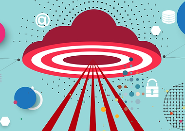 Cloud target with beams