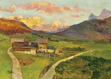 Alpine Village at Sunset