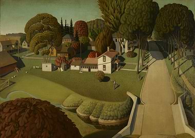 American Rural Landscape Painting