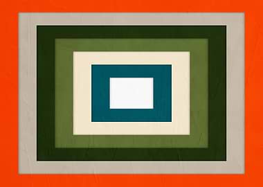 Concentric Rectangles Abstract Art