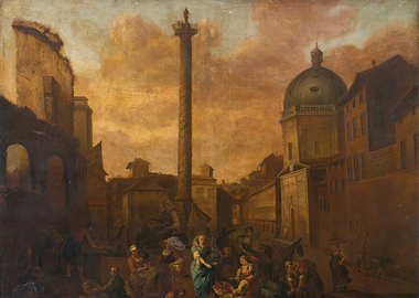 Roman Square with Column and Dome