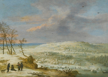 Winter Landscape with Skaters