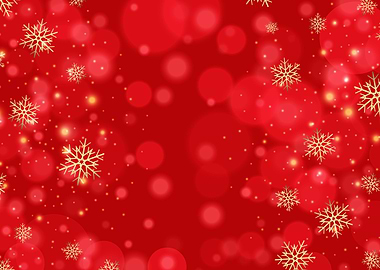 Christmas Snowflakes and Bokeh Background