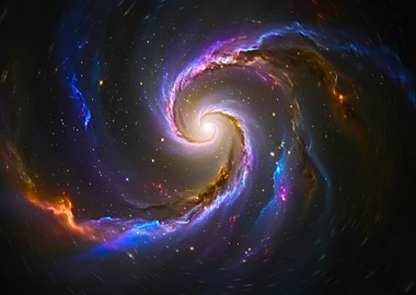 Spiral Galaxy in Deep Space