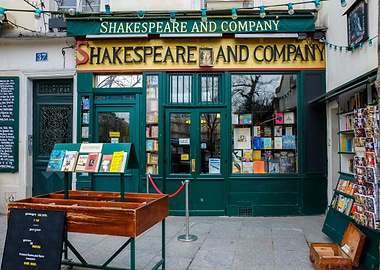 Shakespeare and Company Bookstore Facade