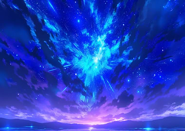 Cosmic Explosion in a Starry Sky