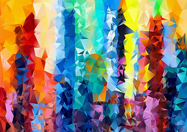 Vibrant Abstract Geometric Art