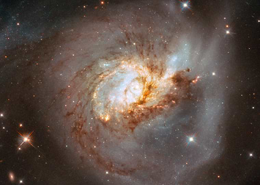 Spiral Galaxy in Deep Space