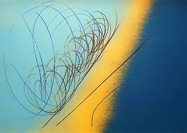 Abstract Swirls and Gradient Background