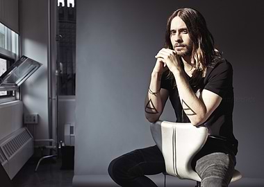 Jared Leto Poses in Studio