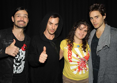 Jared Leto and friends posing