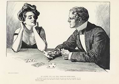 Fortune Teller with Cards