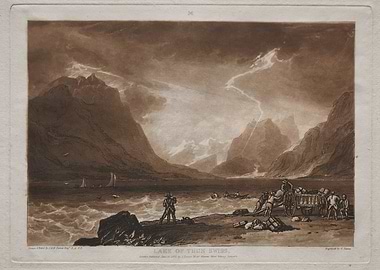 Lake Thun Swiss Stormy Landscape
