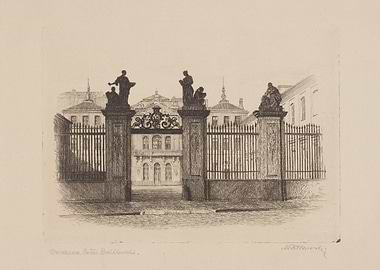Warsaw Brühl Palace Gate