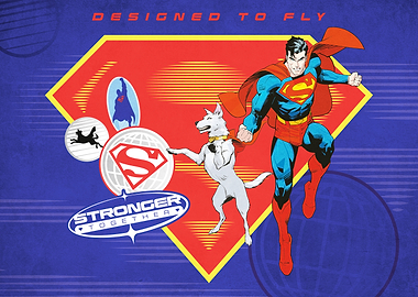 Man of Steel and Superdog Soar