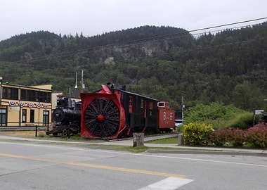 Vintage Snow Plow Train