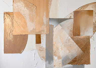 Textured Abstract Geometric Composition