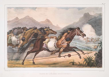 Native American Horse Charge