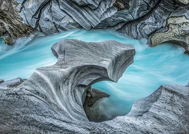 Turquoise River Flowing Through Marble Canyon