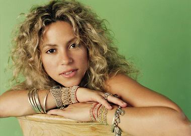 Shakira Posing with Bracelets