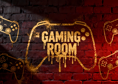 Gaming Room Graffiti Art