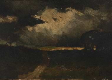 Stormy Sky Over Landscape