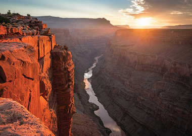 Grand Canyon Sunrise Over Colorado River