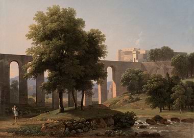 Pastoral Landscape with Aqueduct
