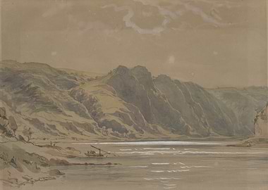 Coastal Landscape with Boat