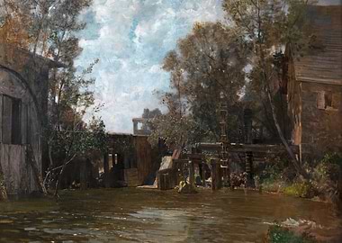 Old Watermill by the River