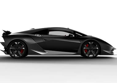 Black Lamborghini Sesto Elemento