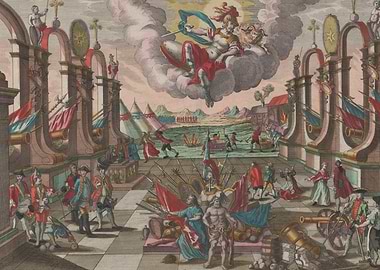 Allegorical Scene of Victory and War