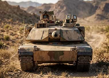 Desert Tank in Motion