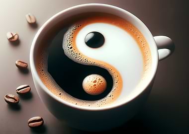 Yin Yang Coffee Cup