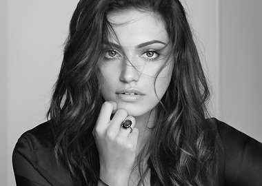 Black and White Portrait of a Phoebe Tonkin