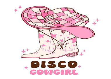 Disco Cowgirl Hat and Boots