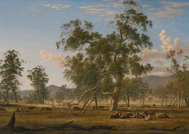 Pastoral Landscape with Cattle