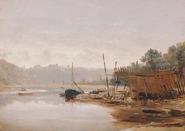 Shipbuilding on a Riverbank