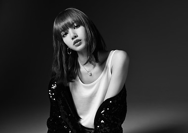 Black and White Portrait of Lisa