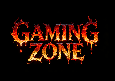 Gaming Zone Fire Text