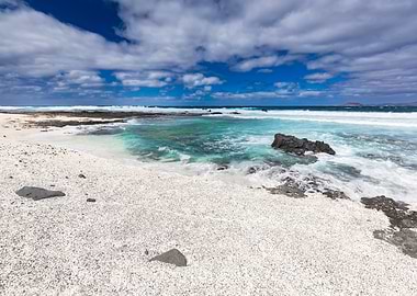 Tropical Beach with Turquoise Water and White Sand