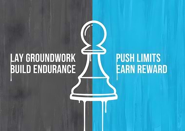 Chess Pawn with Motivational Text