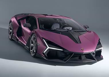 Purple Lamborghini Revuelto Hypercar