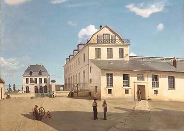 Courtyard of a French Industrial Building